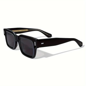 Rectangle Fashion UV Protection Acetate Tinted Lens Sunglasses